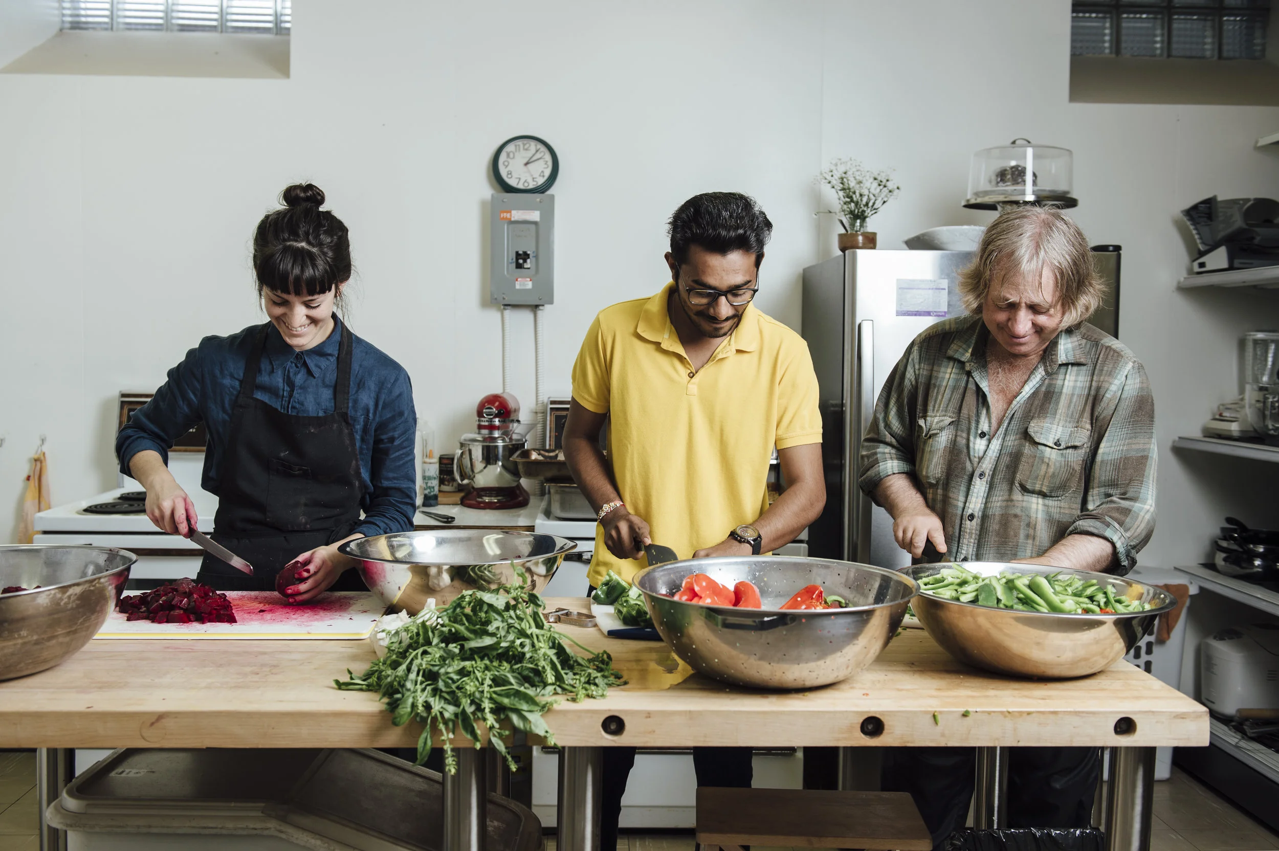 Urban Abbey prepares meals together and welcomes the community in for twice-daily hospitality. We are open 24/7!