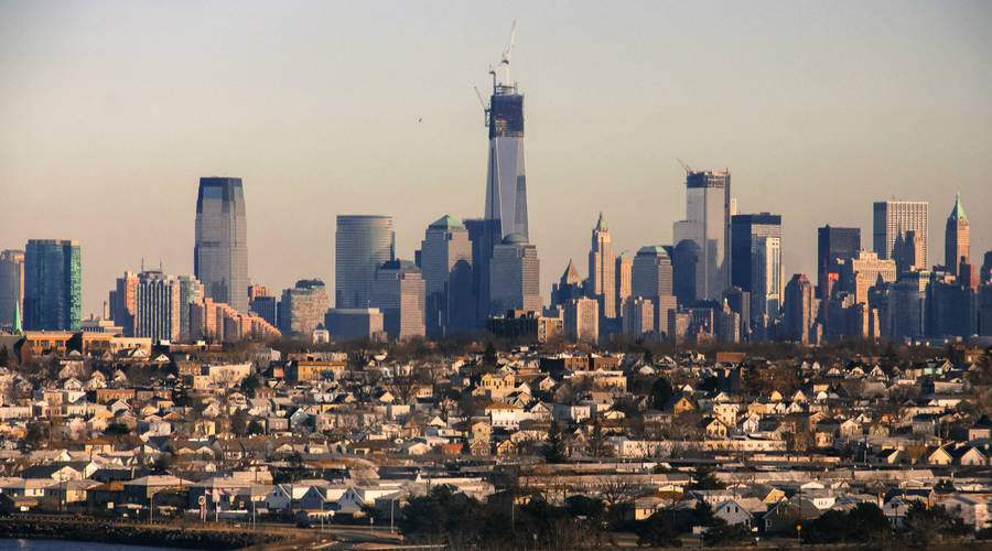 The view of the New York City skyline from New Jersey, where many businesses are being lured by tax incentives. - Steve Santore/Flickr