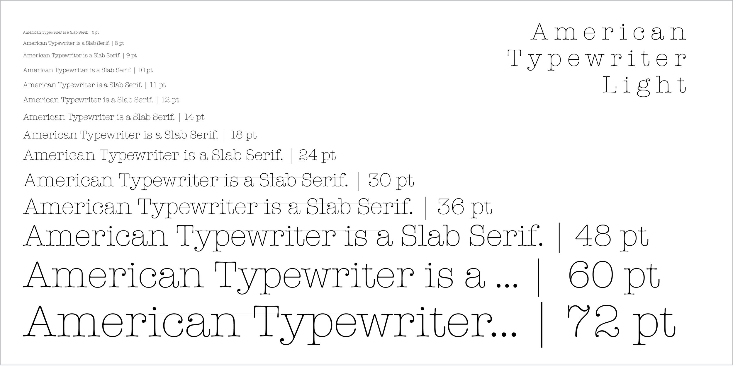 type in american typewriter font type in american typewriter font