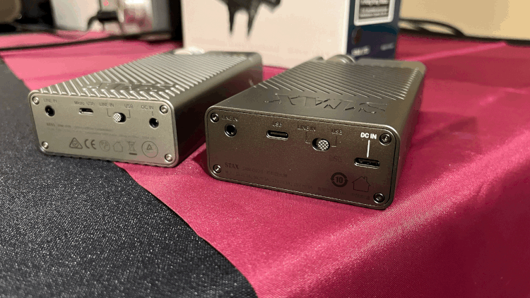 STAX SRM-D10 vs SRM-D10 II Back View