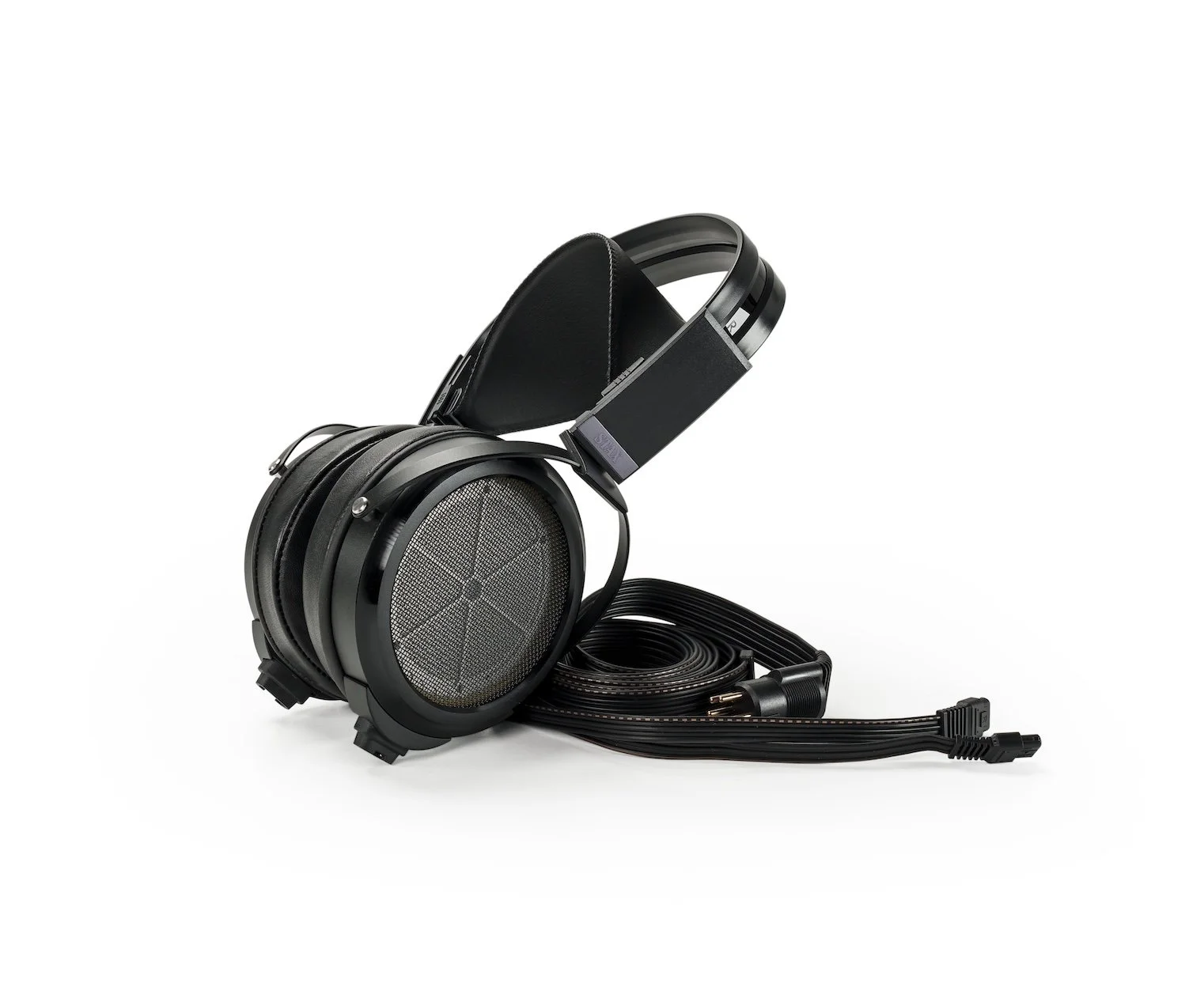 STAX SR-009D_electrostatic_headphones_black_angle
