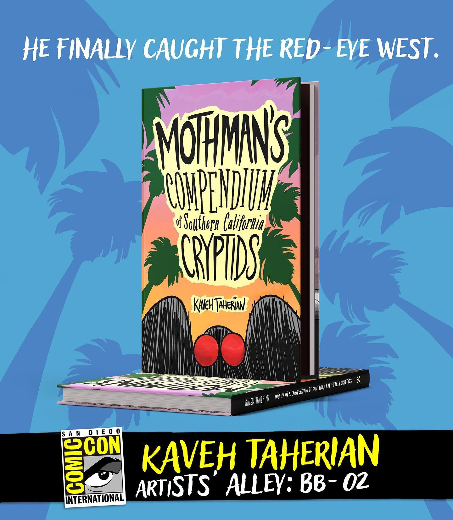 After months of hard work, I am thrilled to officially announce that my next book, Mothman's Compendium of Southern California Cryptids, will be ready just in time for @comic_con 2023! I&rsquo;ll be sharing more info about it in the coming weeks, but