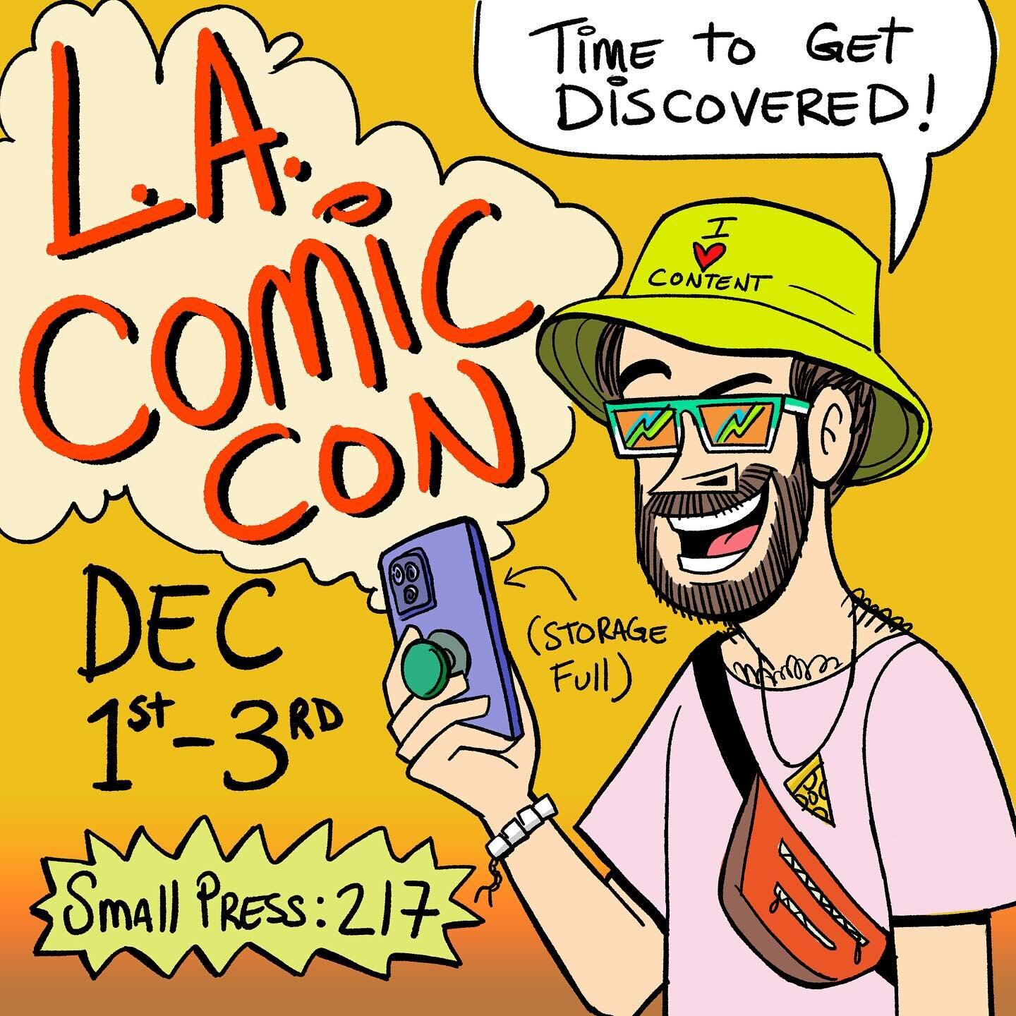 Angelenos!! Come see me this weekend at @comicconla in small press 217!! I will have some EXCLUSIVES as well as books, prints, stickers and the like. Once again, I will be sharing my table with good ol @hannahhillam because we are con-dependent.

I&r