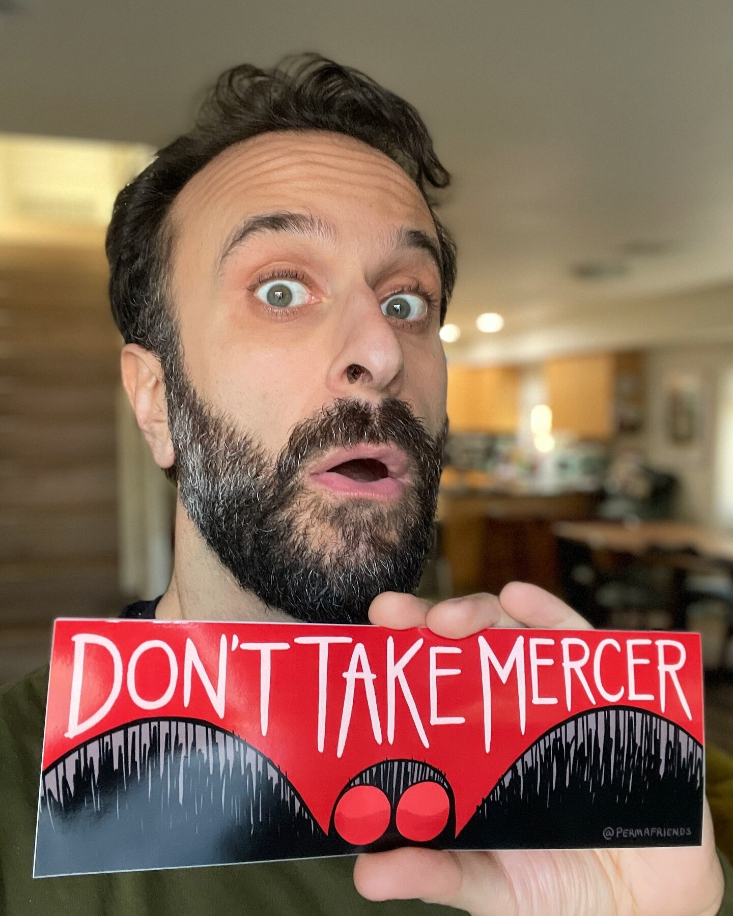 Seattle folks!! In one week I&rsquo;ll be at table D10 in Artists Alley for @emeraldcitycomiccon where I&rsquo;ll have a couple of ECCC exclusives including these &ldquo;Don&rsquo;t Take Mercer&rdquo; Mothman bumper stickers. Come buy them and also e