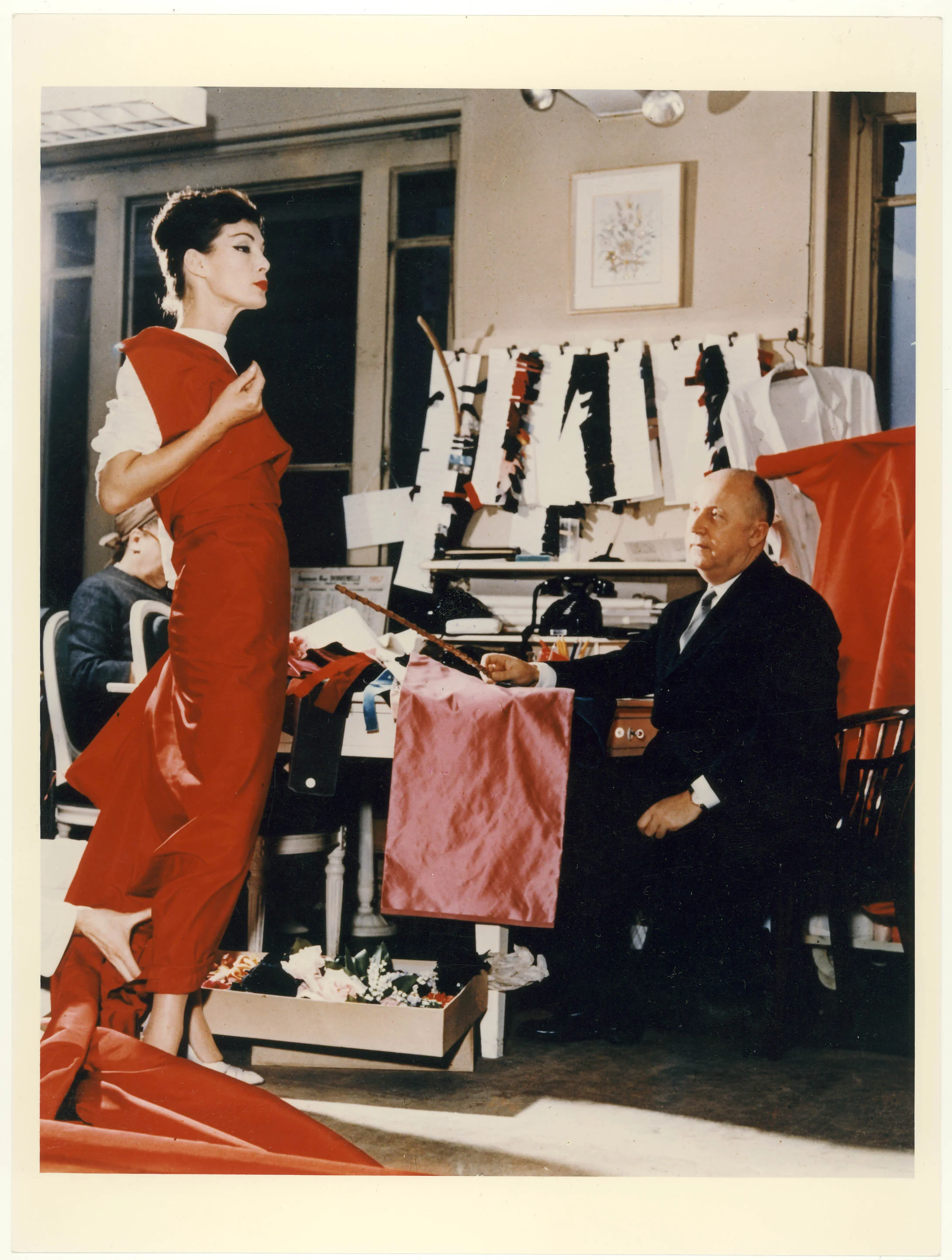 Christian Dior with model Lucky, circa 1955. Courtesy of Christian Dior.jpg