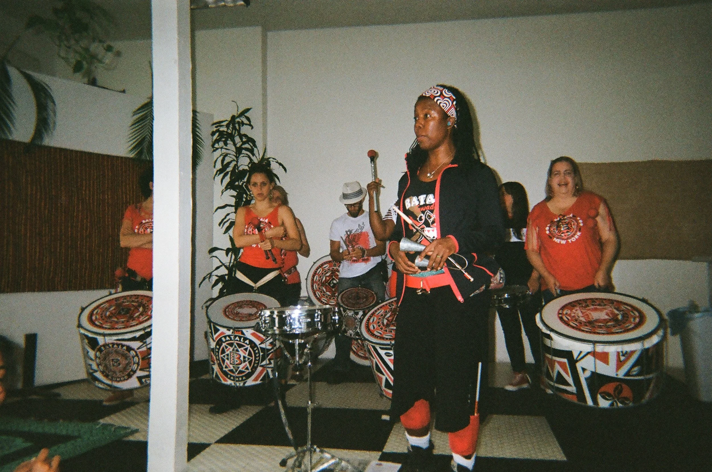  "Drummer for a Day" With Batalá New York  In this workshop, Batalá will teach basic Afro-Brazilian rhythms and practice the techniques of wearing a drum and dancing while playing. The workshop will culminate in students playing a Batalá song togethe