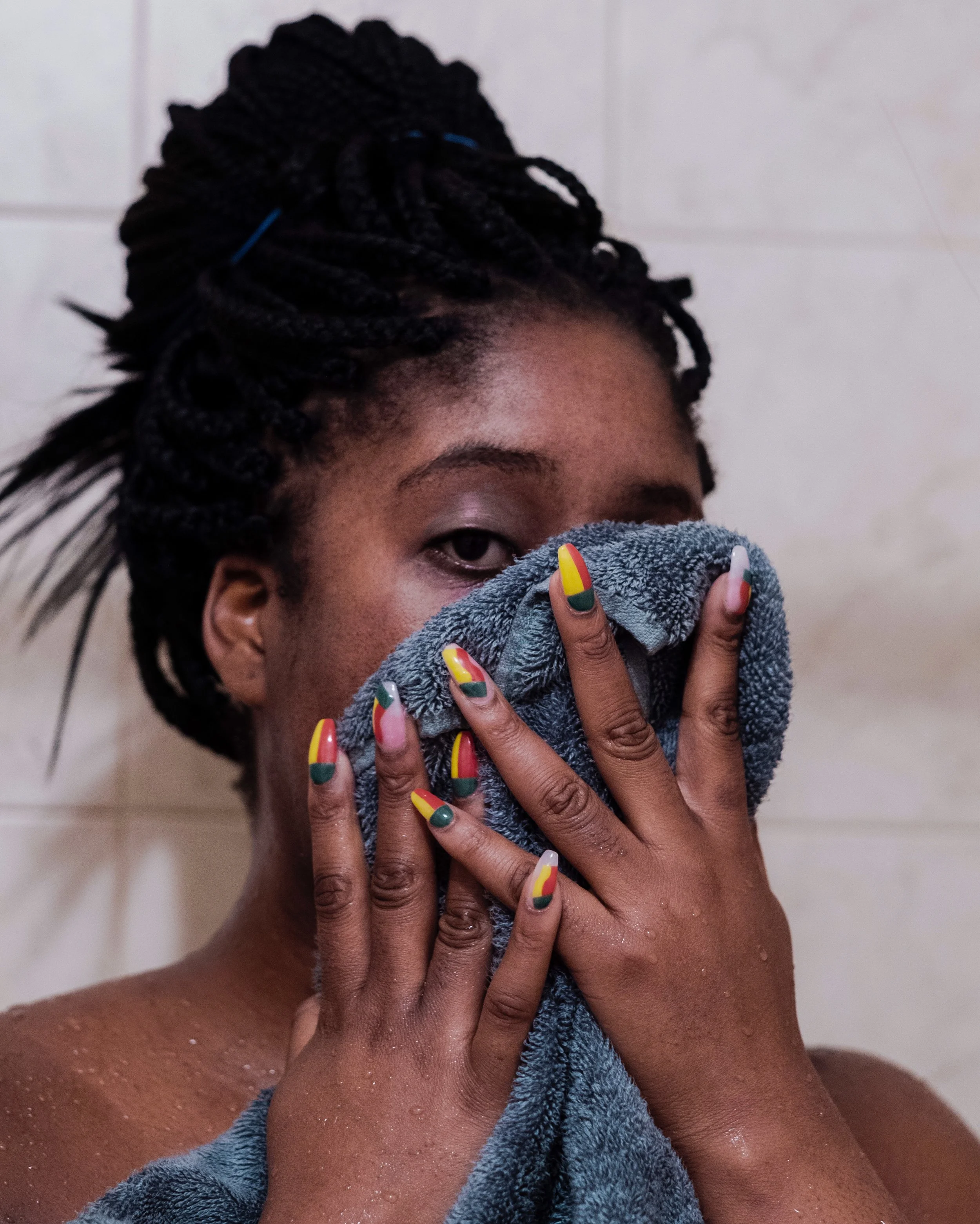  “Flags? In my early memories of the idea of the flag as a symbol outside a legit piece of fabric I always think of Carnival. The labor day parade in Brooklyn. I never understood the connection of 4th of July and why people make American flag cupcake