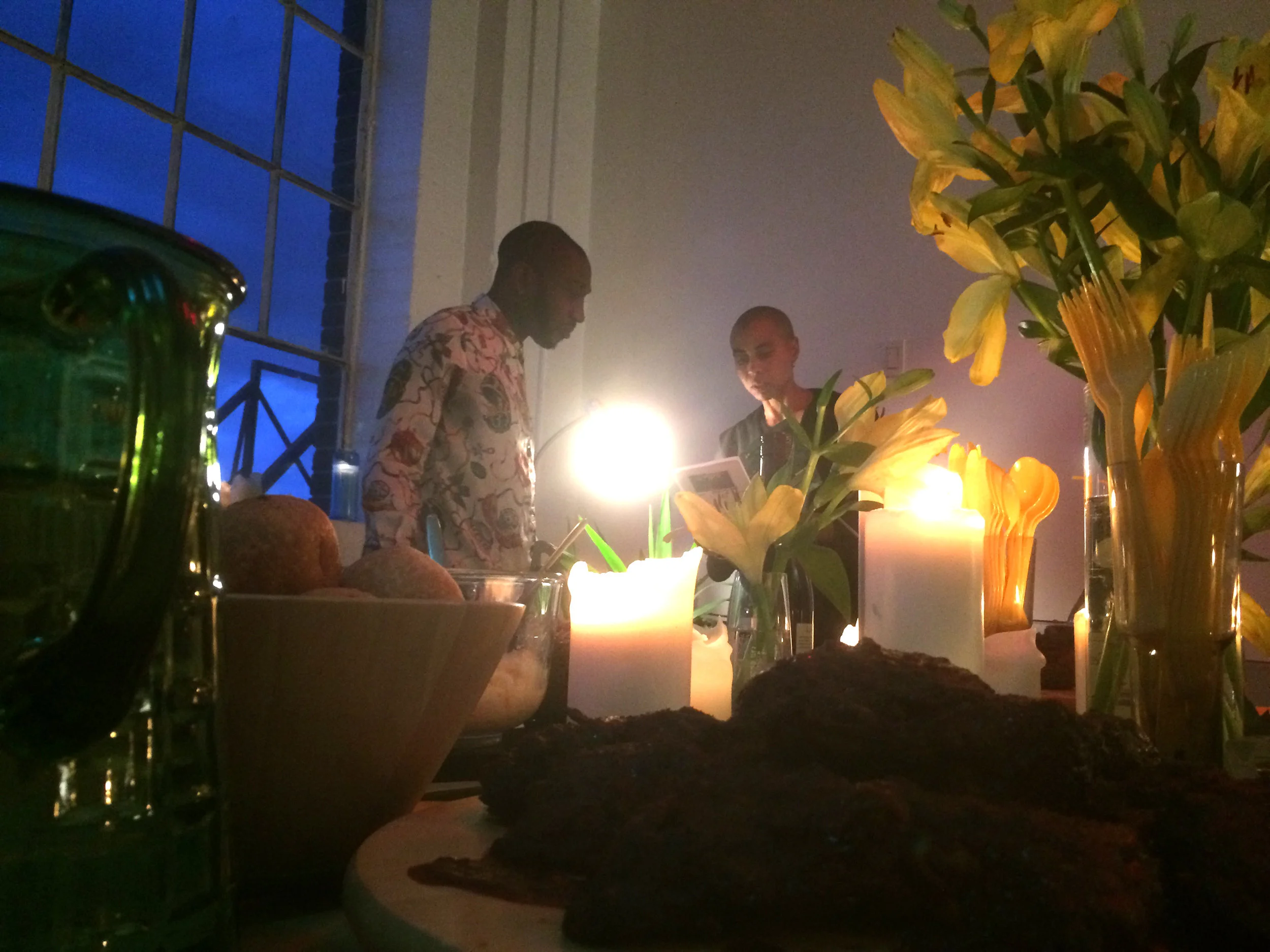  “Start of recording. Journal notes, August 10, 2031.” by Syrus Marcus Ware  “We started small, telling stories on the curb. Telling stories when we got together. Telling stories that allowed us to find each other and build our community. We publishe