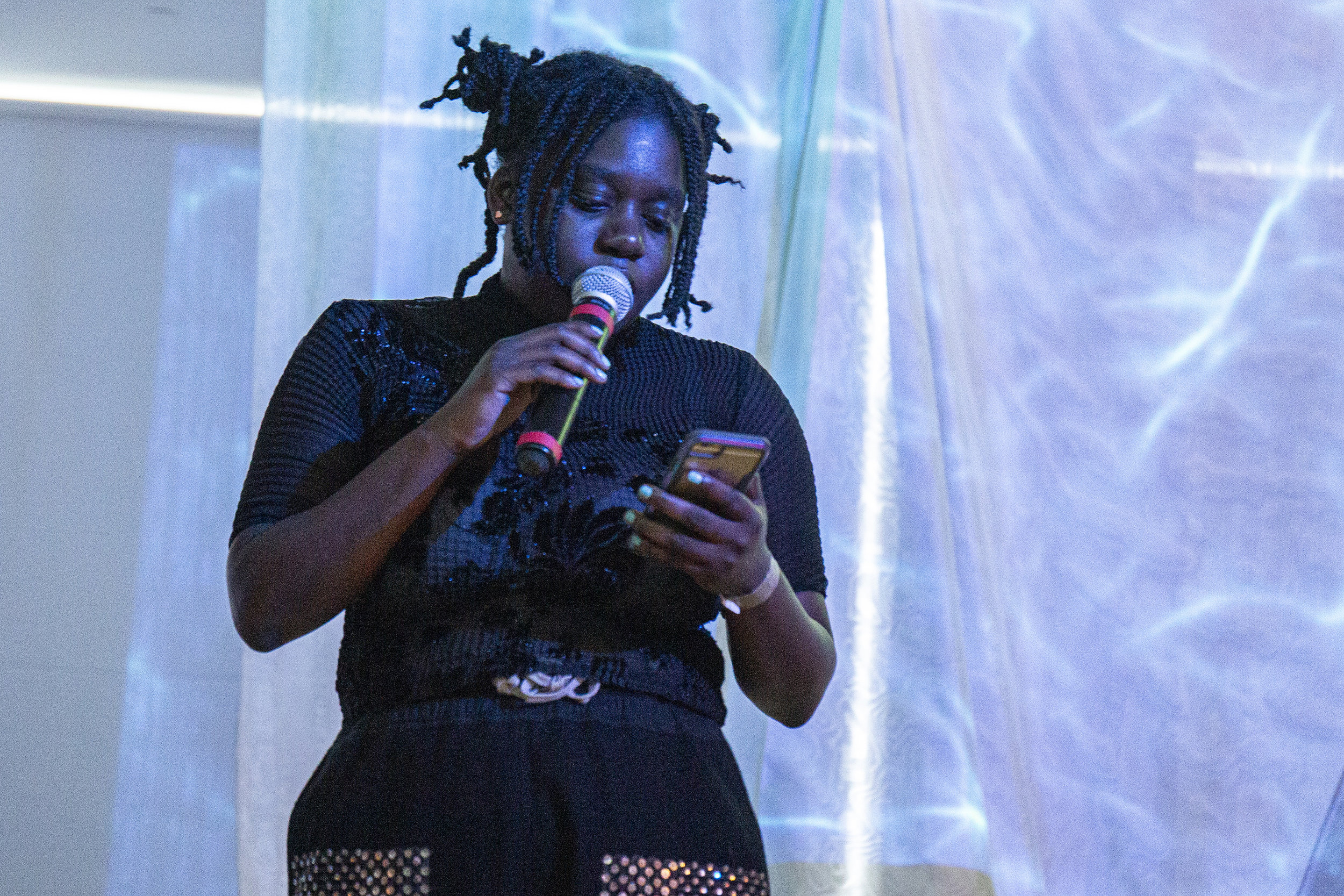 Shanekia McIntosh read an original poem and collection of Oral Histories from participants of the stonewall riots before and after consequence to the community and how it specifically applies to black and brown bodies. She also set up a listening station that plays an audio documentary about the riots and its impact on the world from 1st hand encounters of that night. She was joined by her sister Davon who performed with her ( @this_is_davon ) Shanekia on her work: “What's that saying about repeating history again? ... I'm always fascinated with the concept of oral traditions...It's such an important part of all of our development and I like to make space for histories that seem to be forgotten or obscured because they don't fit into a more mainstream narrative”