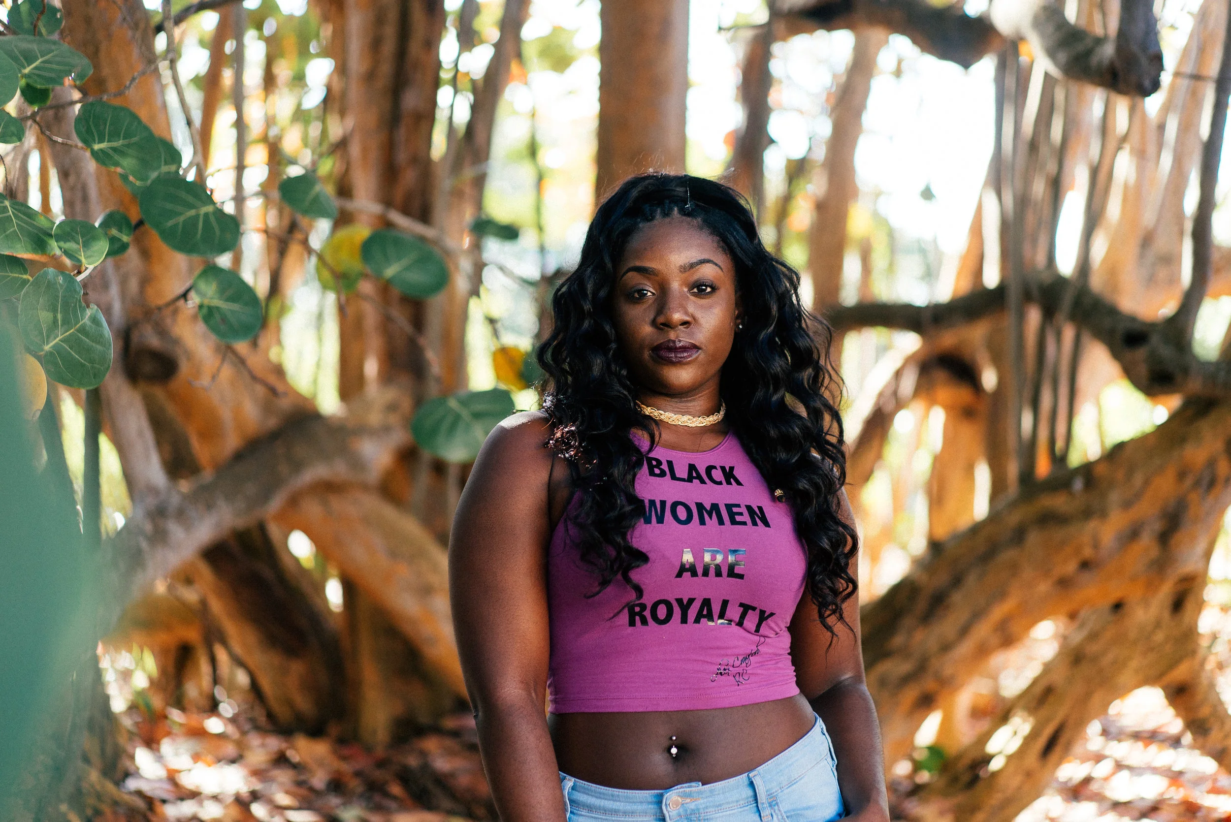 Black Women Are Royalty Crop Top