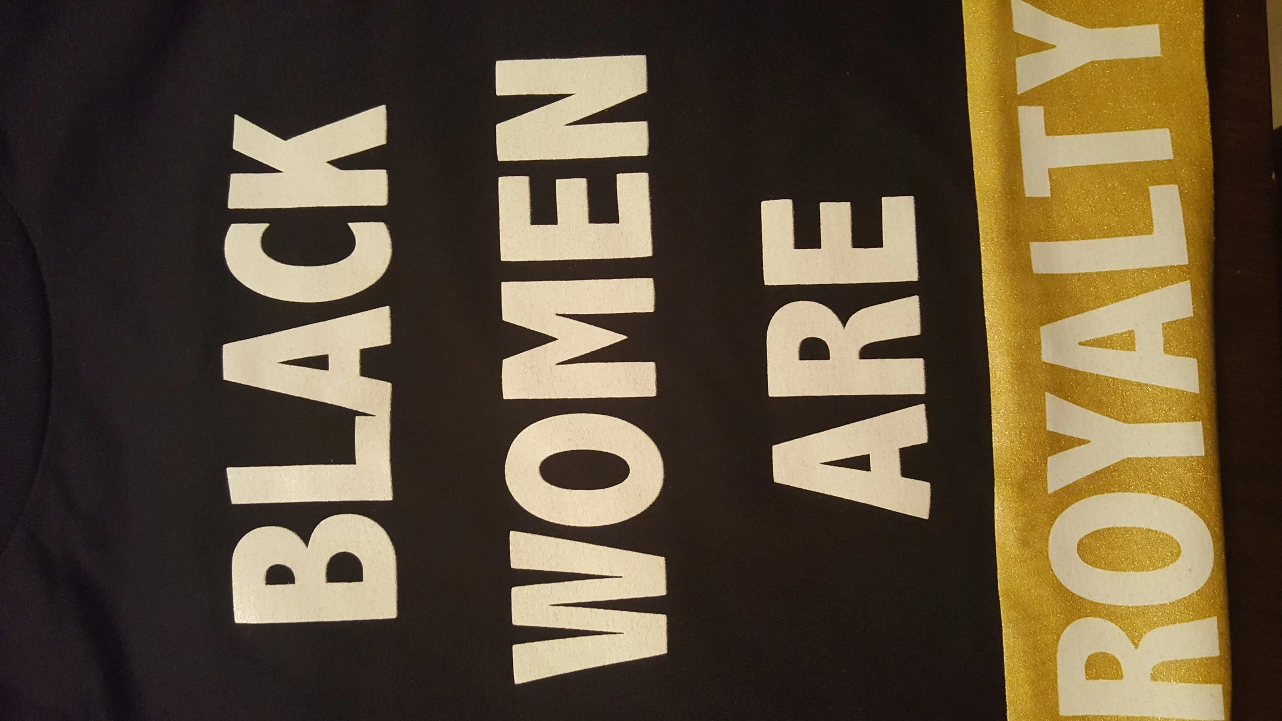 Black Women Are Royalty Gold Glitter