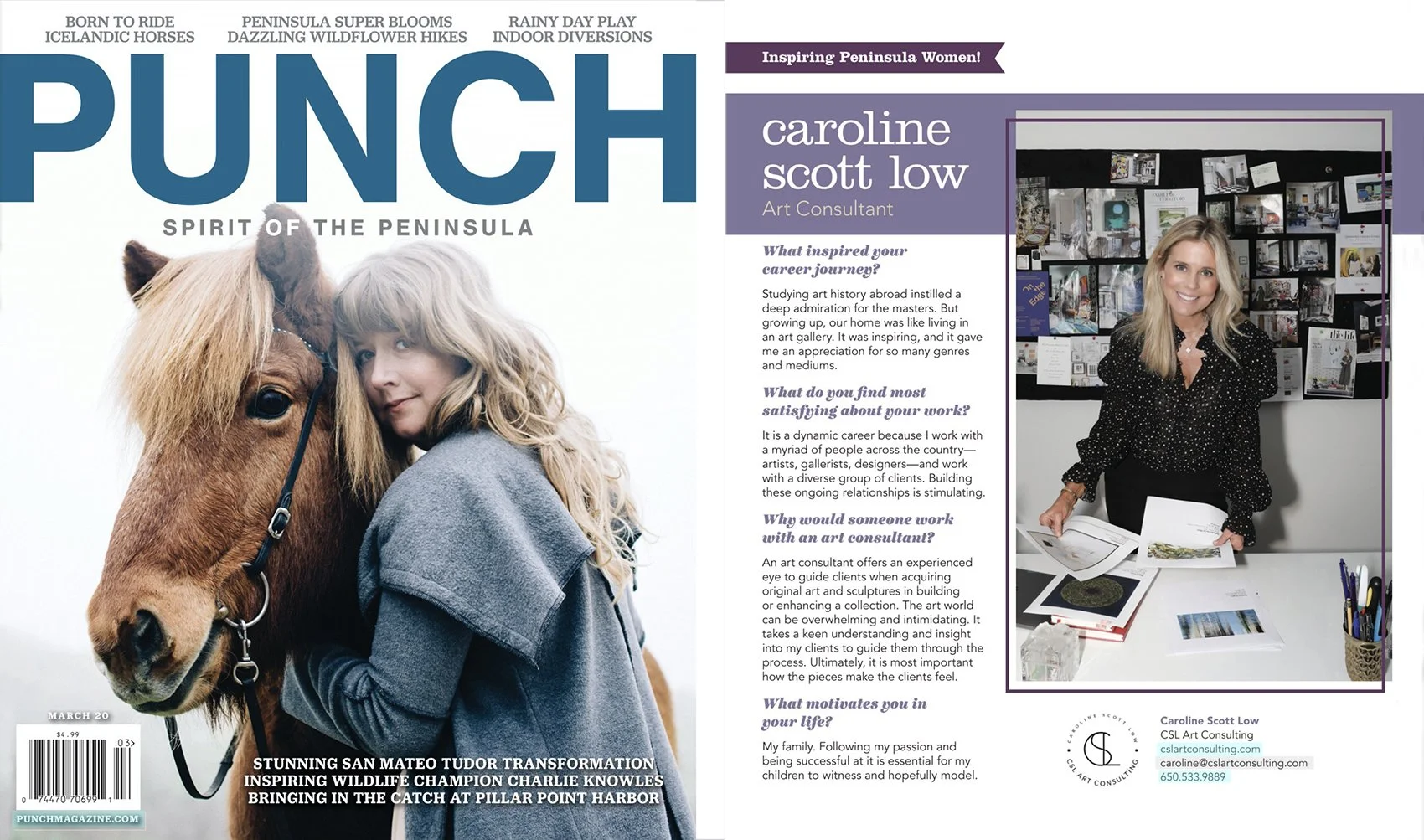 Caroline Scott Low in Punch Magazine