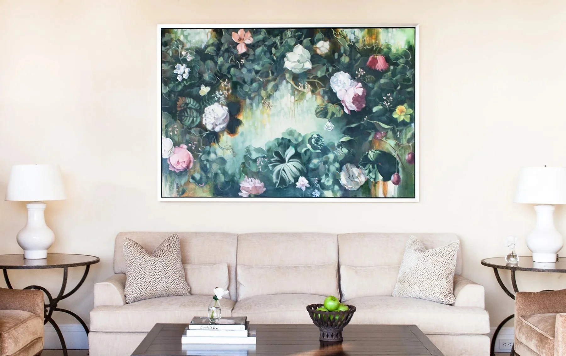 Endless Garden by Stephanie Peek in a client's living room