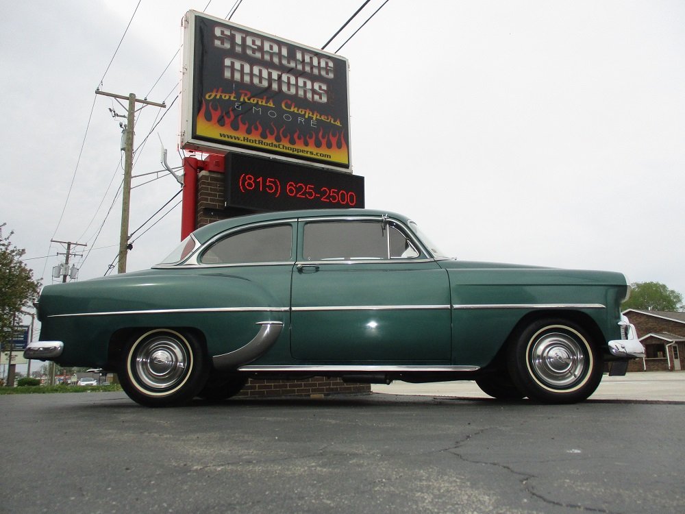 1953 Chevy DeLuxe 210 Club Coupe 235ci Blue Flame I6