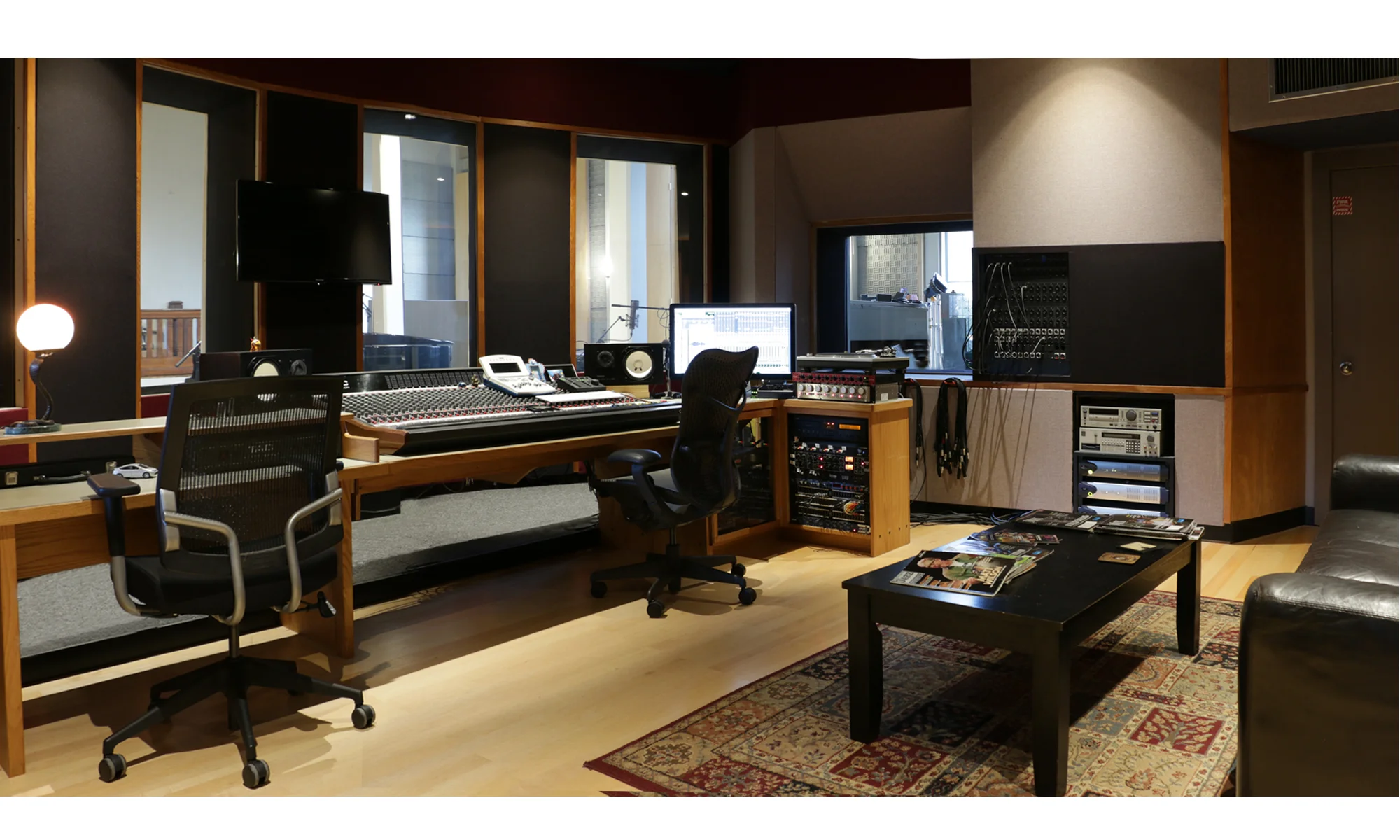 The control room - mains are in the black columns