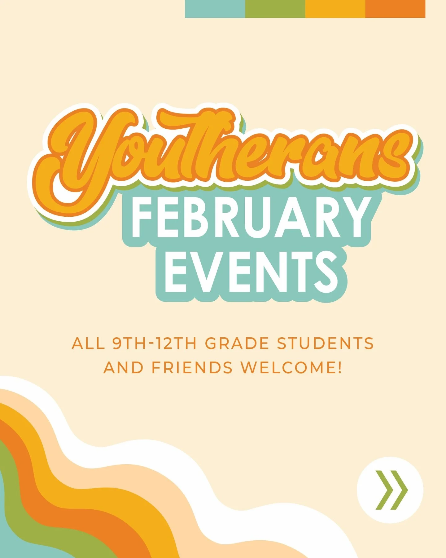 Invite your friends to join you for Youtherans in February! We are excited for Bible Study this weekend and then Ice Skating on the 15th! See you there! 

📖 February 1 - Bible Study @ St. John&rsquo;s 
⛸️ February 15 - Ice Skating @ Nelson Center 
‼