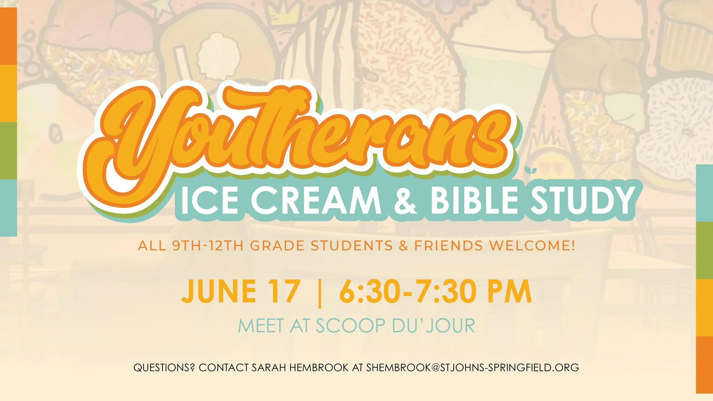 Youtherans Ice Cream and Bible Study