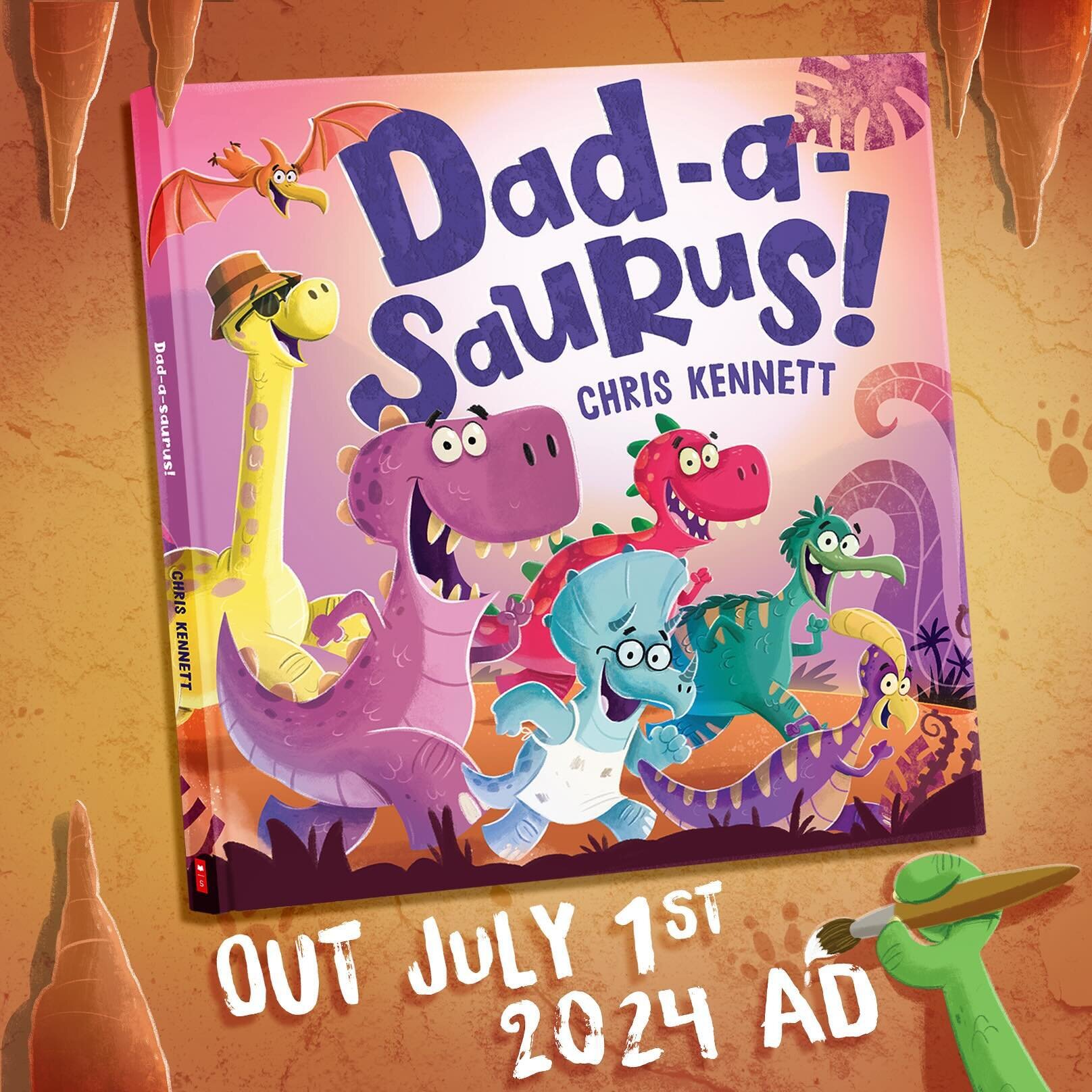 What&rsquo;s this? Another cover reveal?! You betcha! 

DAD-A-SAURUS! Is my very own picture book with @scholastic_au coming out July 1st, just in time for Fathers Day!

Dad-a-saurs play all sorts of roles in their young Dino&rsquo;s lives. Making pa