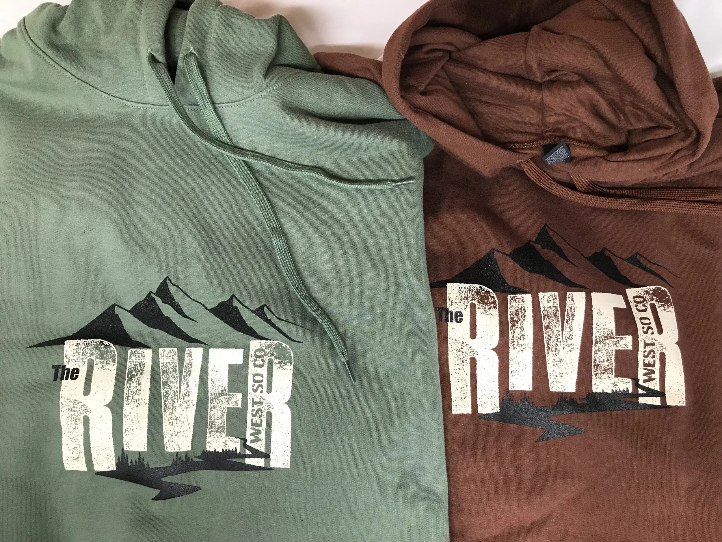 the RIVER custom printed hoodie