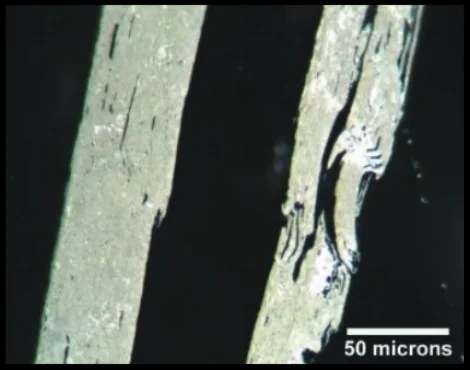 Graphite polished perpendicular to layering