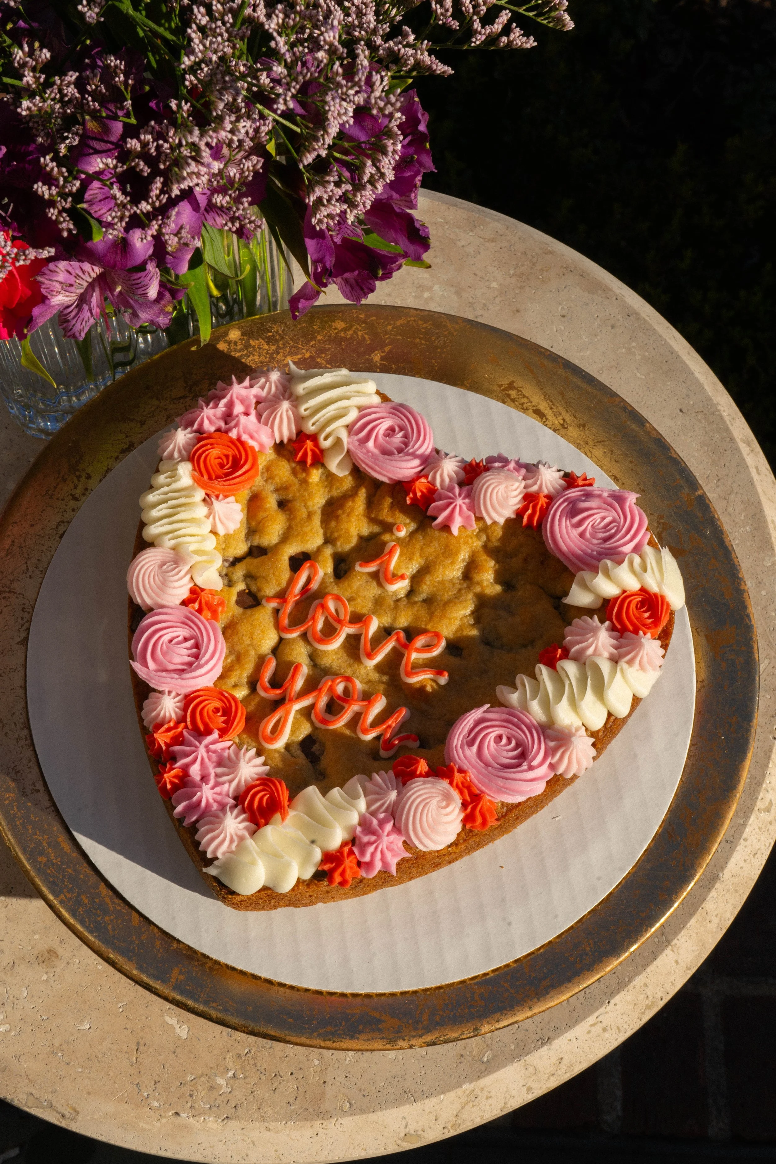 Heart Cookie Cake