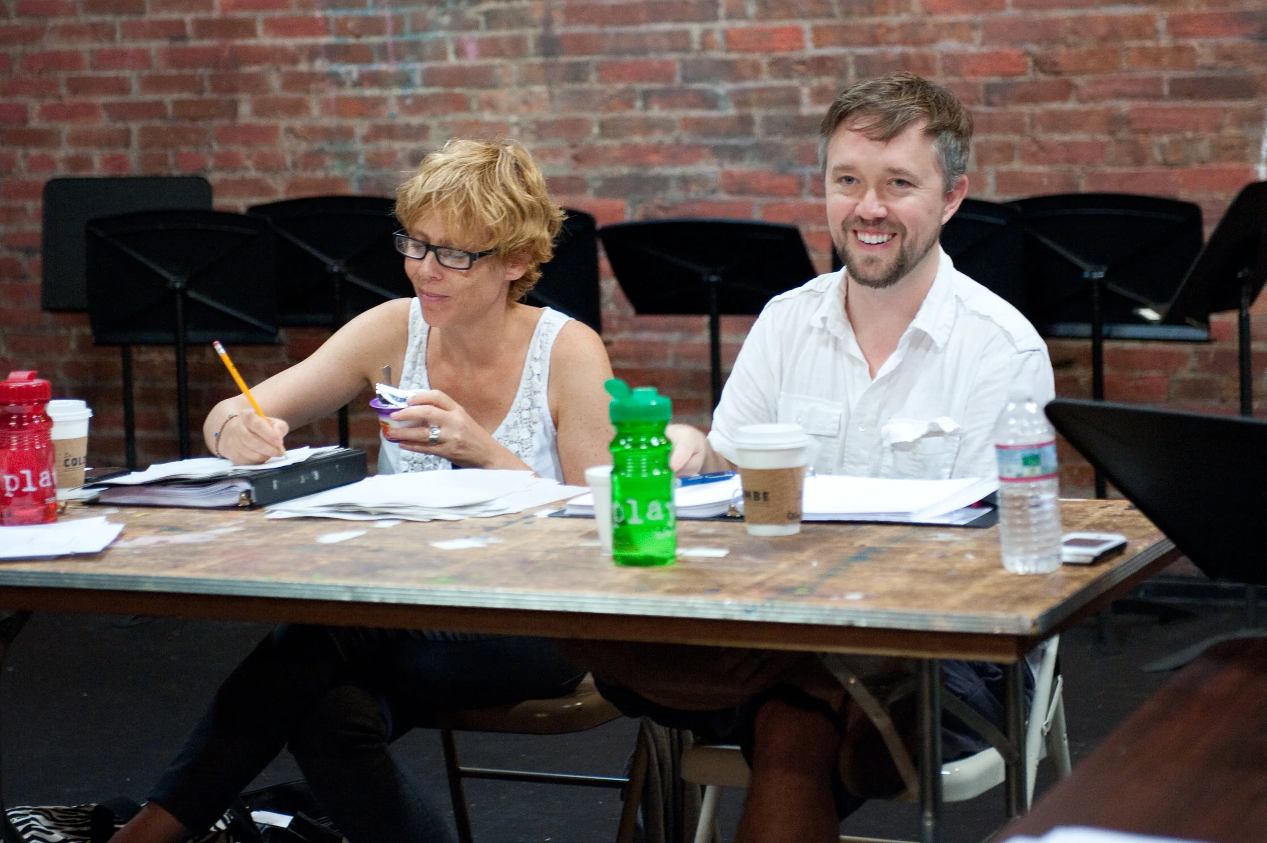 Director Lucie Tiberghien & Gabriel Jason Dean at PlayPenn 2013.
