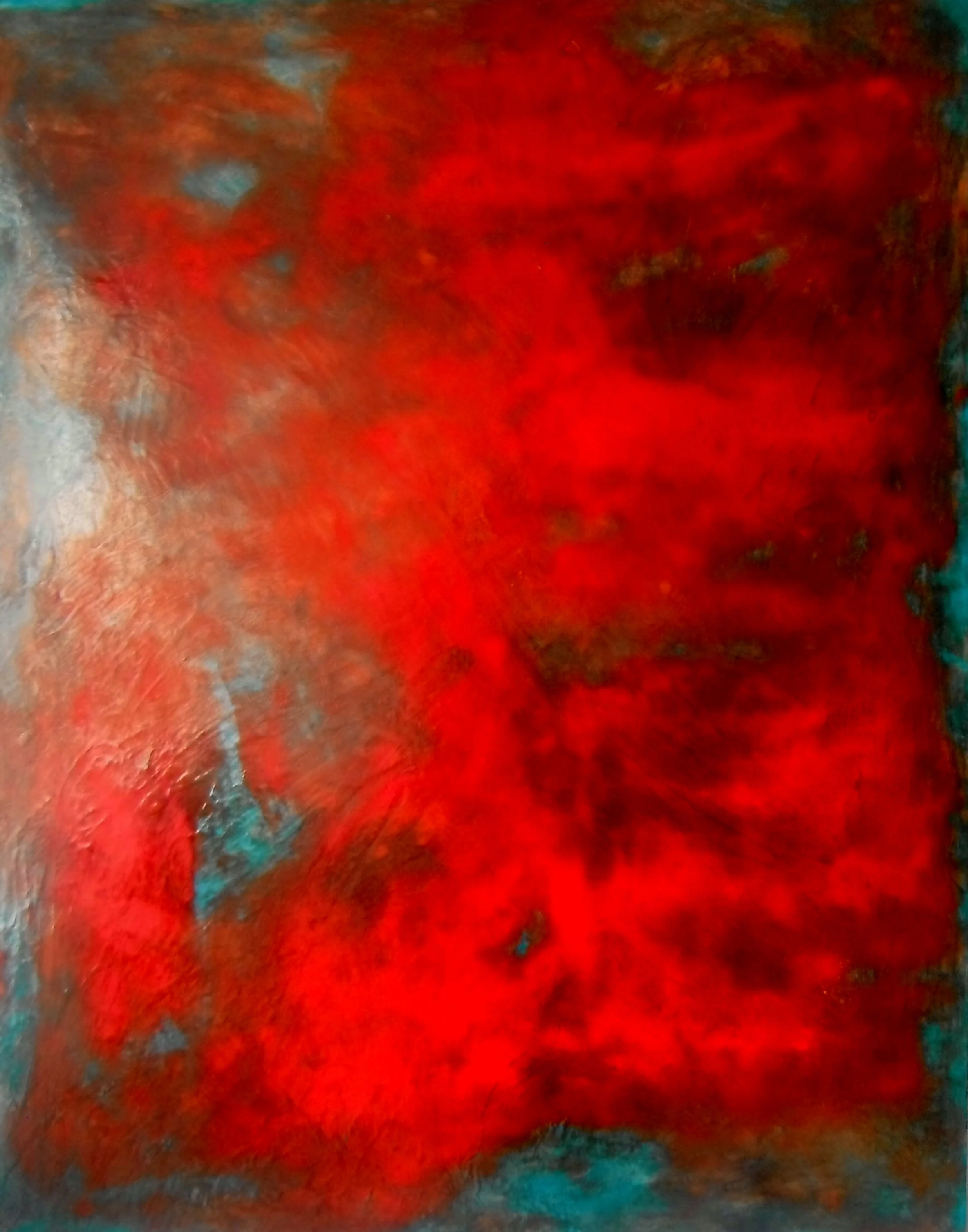 TURQUOISE/CADMIUM RED