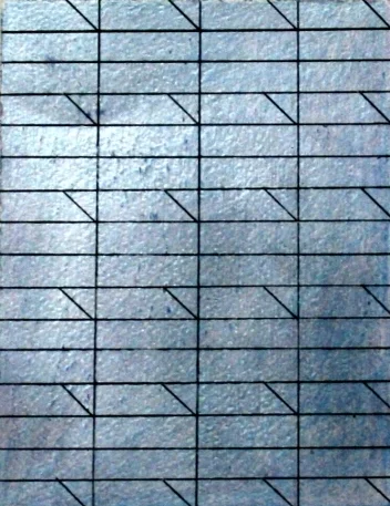 Blue, Silver Grid