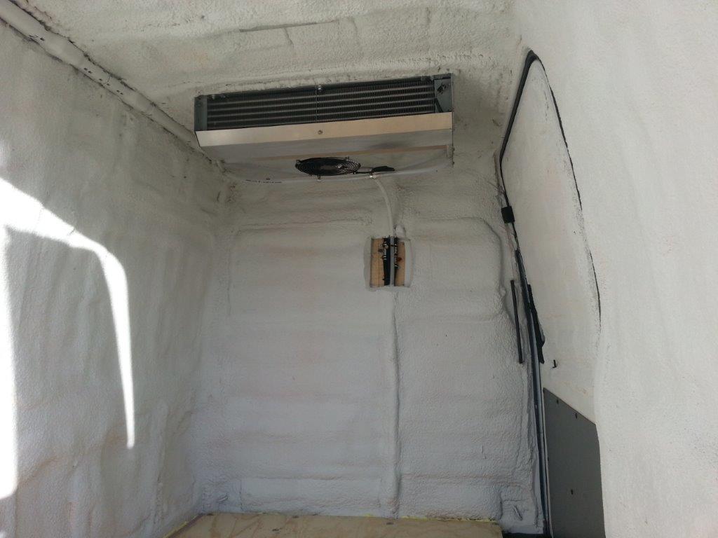 Dodge Sprinter Carrier reefer install and interior insulate.