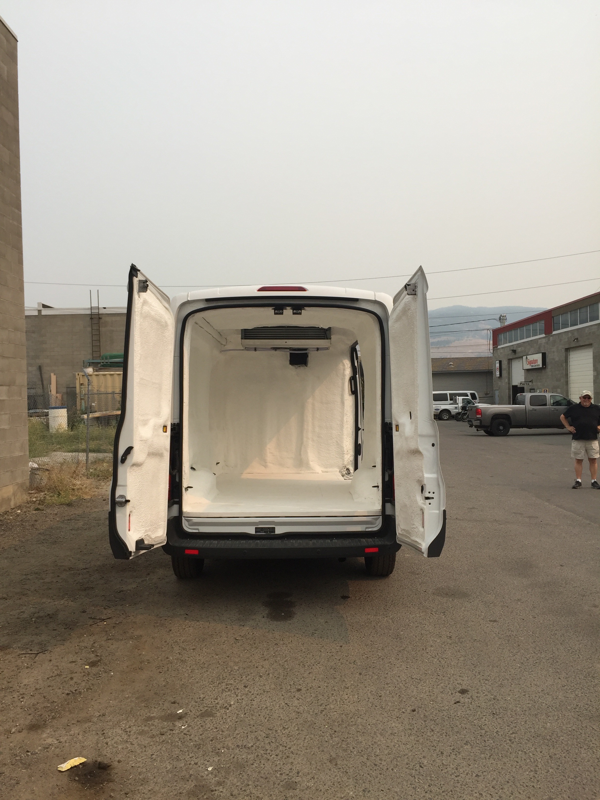 2017 Ford Transit Van Carrier reefer install and insulate.