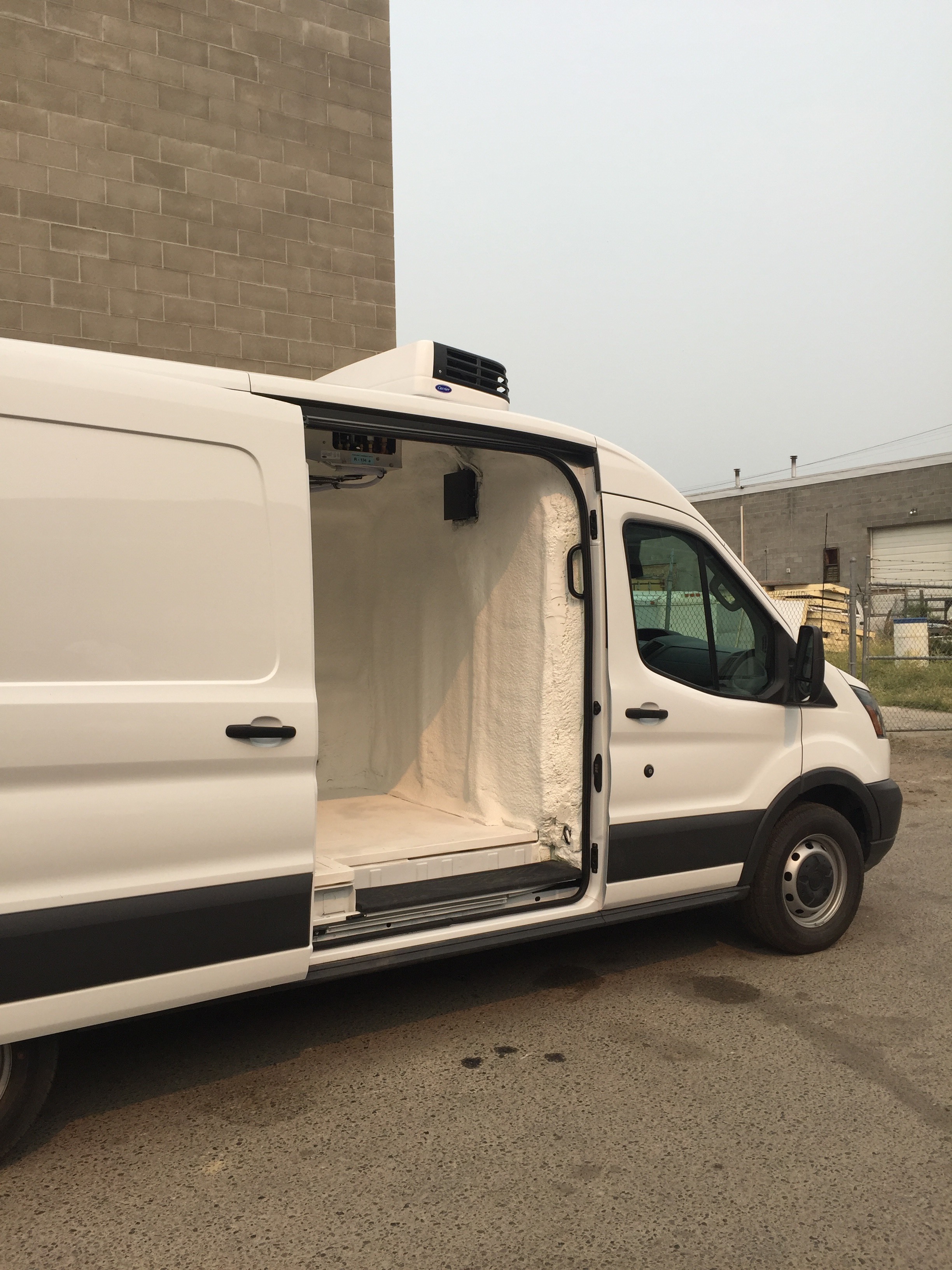 2017 Ford Transit Van Carrier reefer install and insulate.