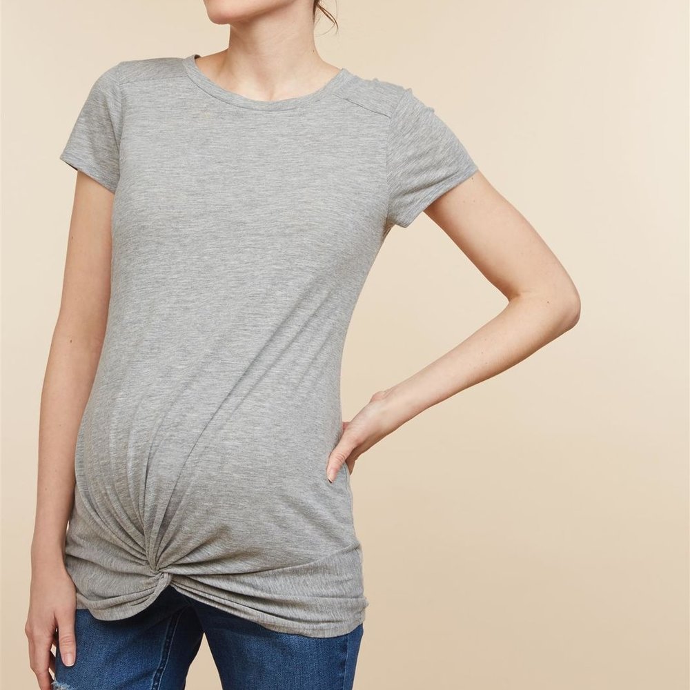 Knot Front Maternity Top