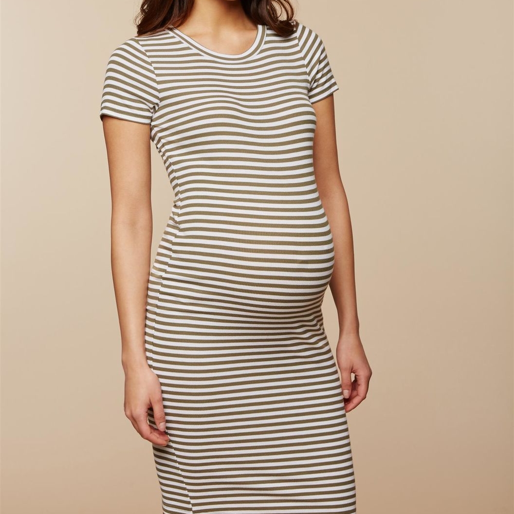 Rib Knit Maternity Dress