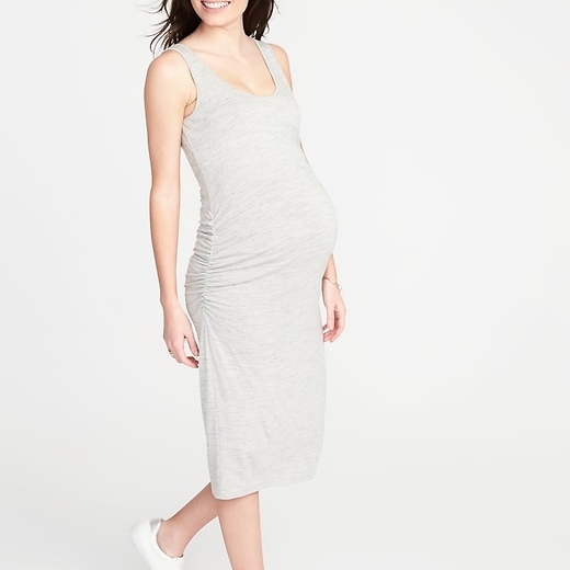 Maternity Bodycon Midi Tank Dress