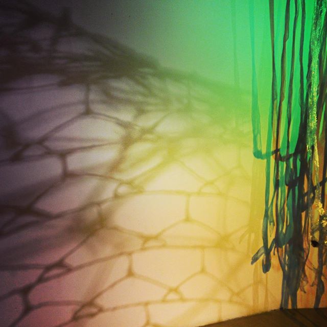 Some pretty shadow play. Details of &quot;Immersive Spaces&quot; at @aka_artist_run centre. 
It's up for just a little while. This week and next week Tues-Fri 12-6
Thursday night 7-930