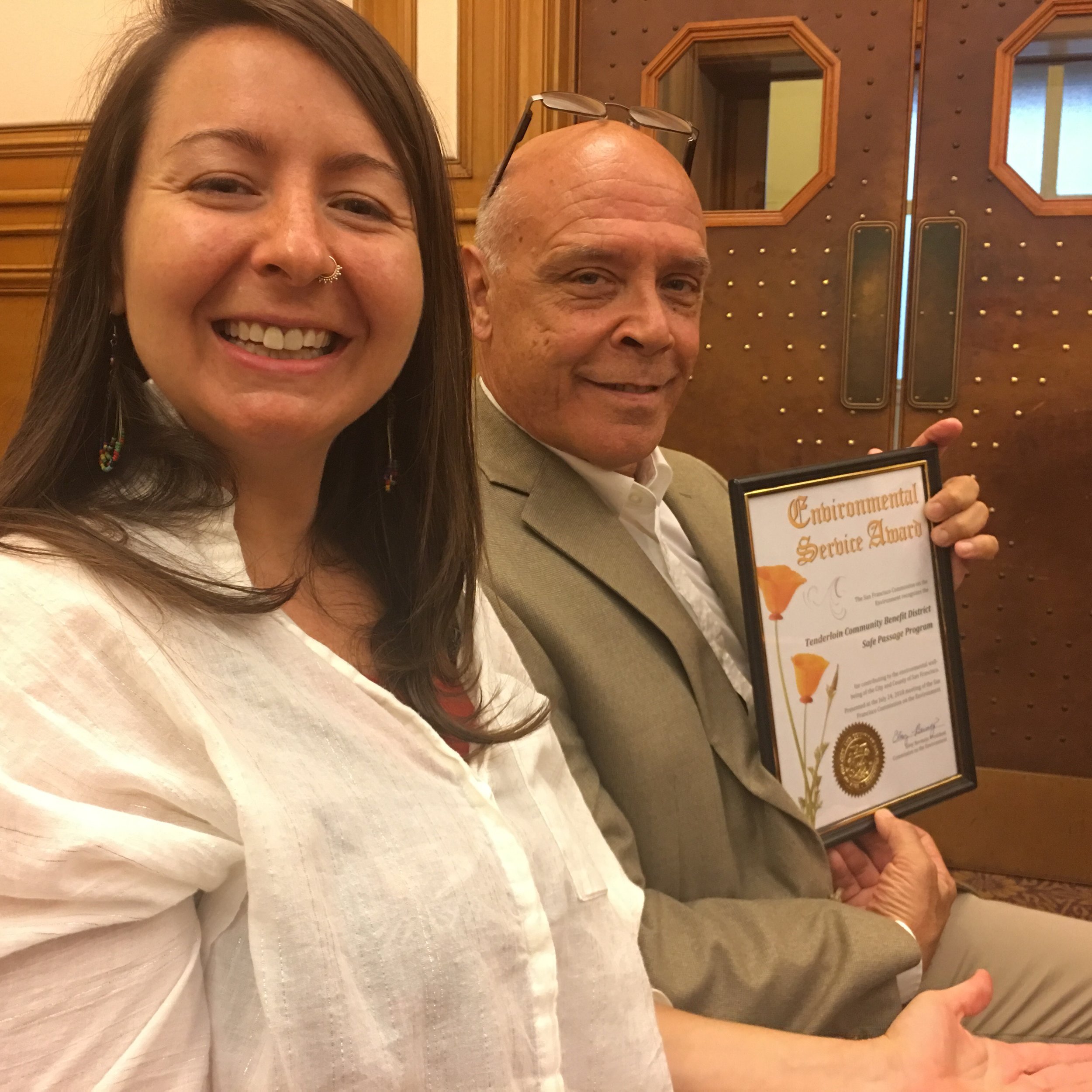 Joanna Sullivan, Safe Routes to School Bayview Coordinator &amp; Greg Moore, Director of Safe Passage Senior