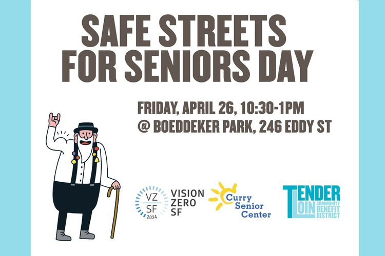 Join us for Safe Streets for Seniors Day! Resource fair, giveaways, lunch &amp; more! (April 26)