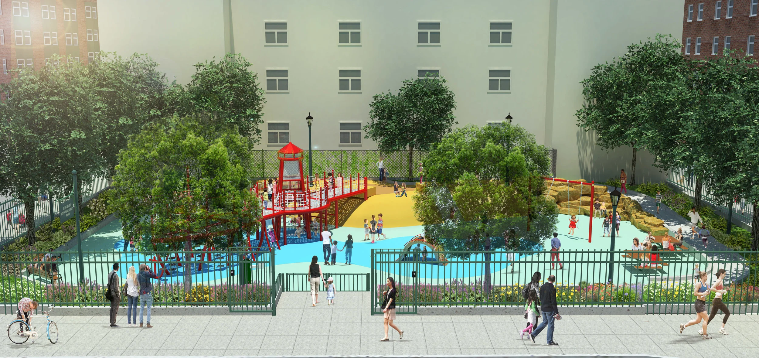 Mock-up by Miller Company,  Landscape Architects