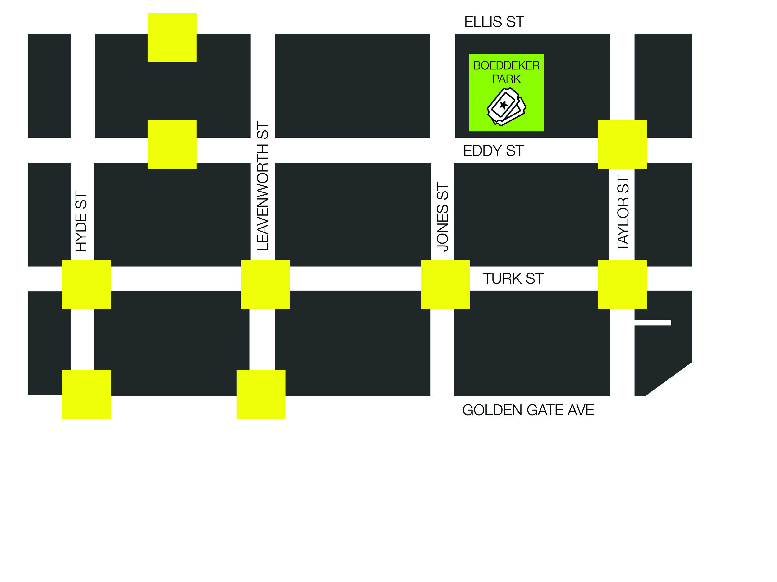 Map of participating corners.