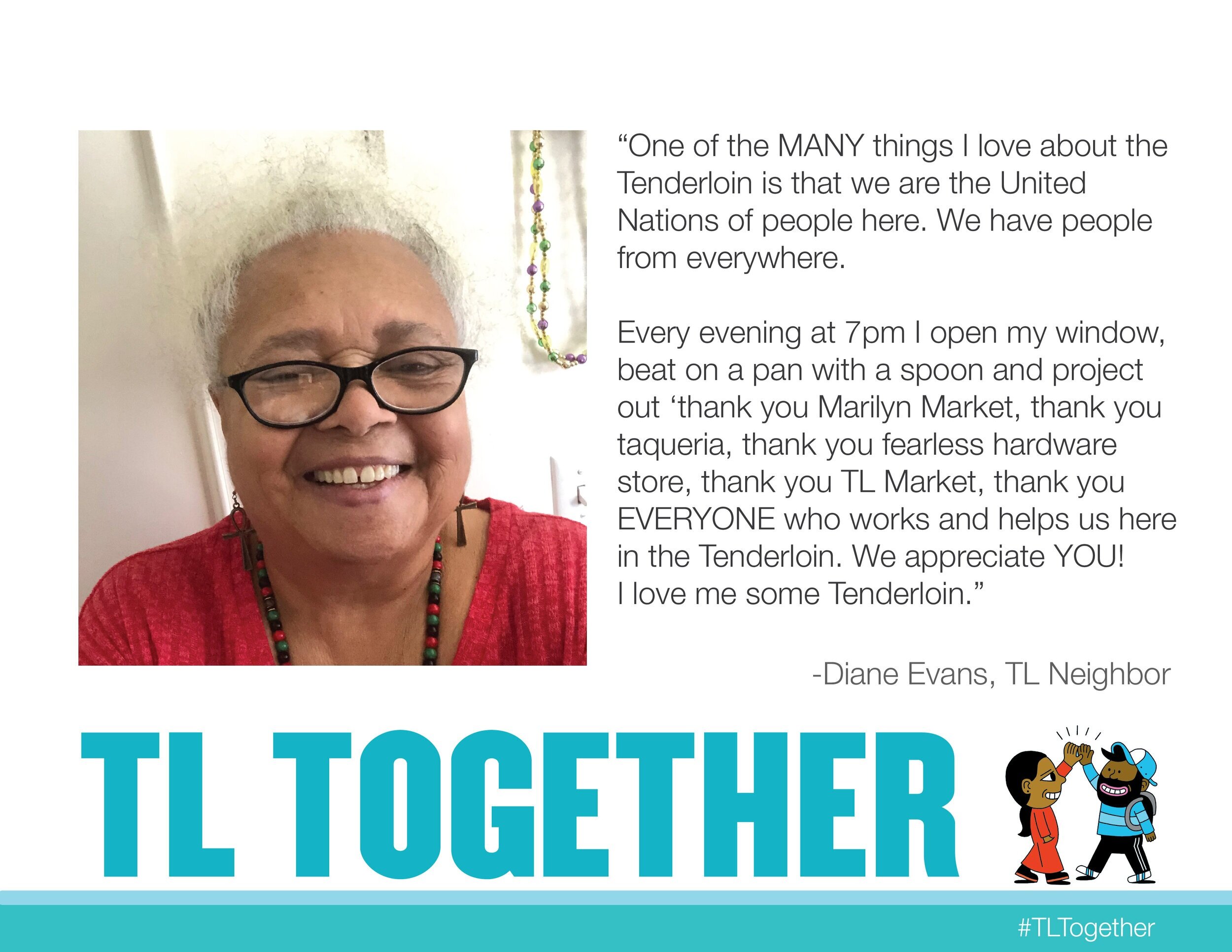 #TLTogether: Meet Diane Evans, Tenderloin Resident