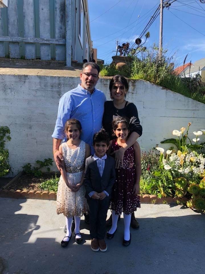 Ehab with his family