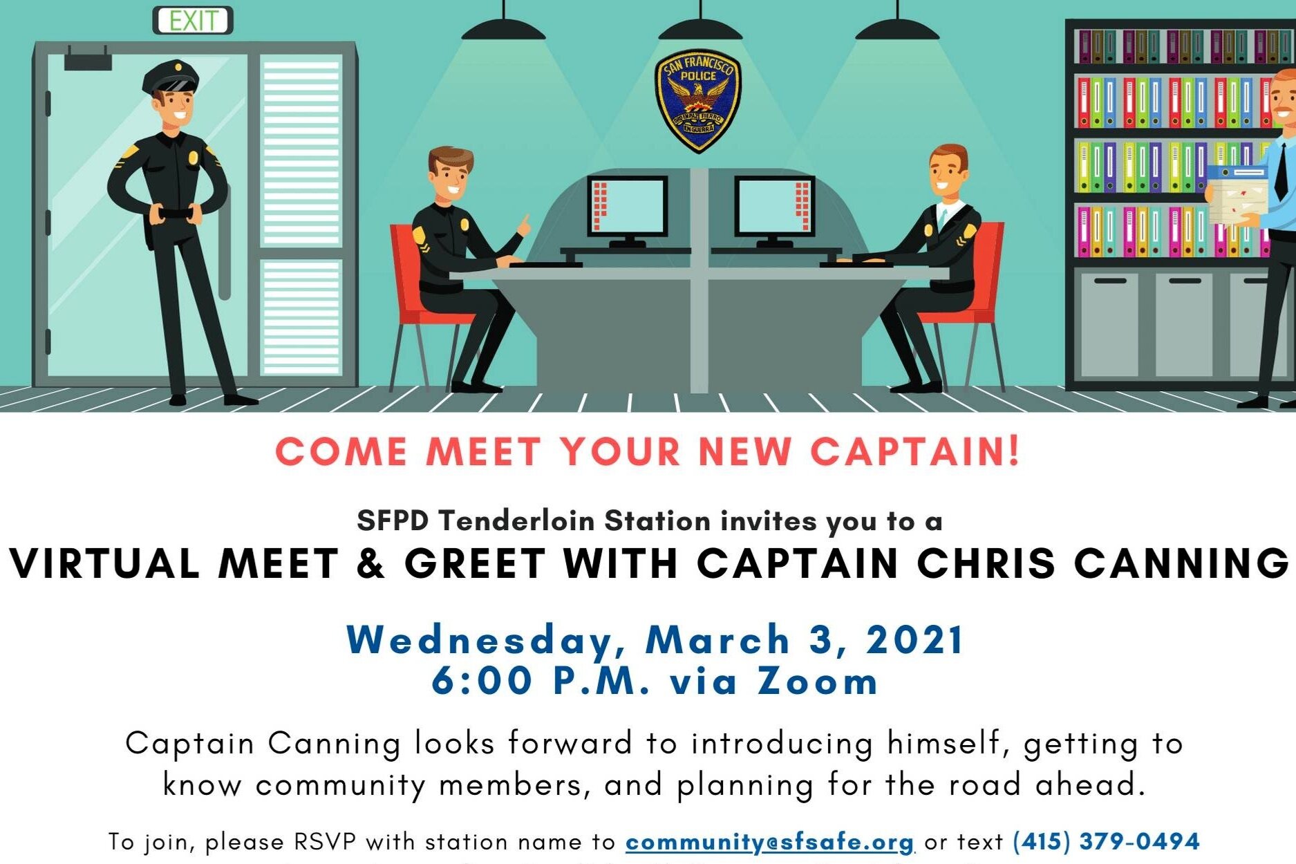 Virtual Meet and Greet For New Captain Chris Canning, March 3rd