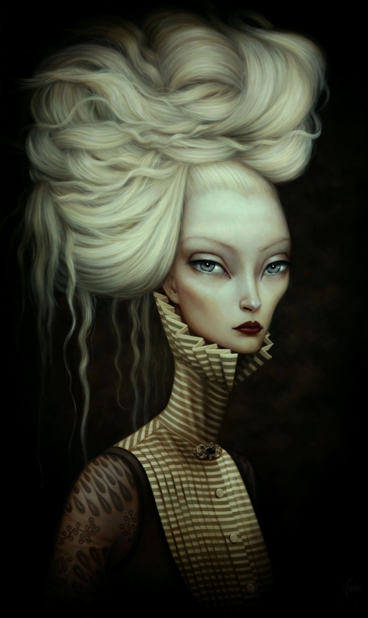 "Ms. V" Oil on board