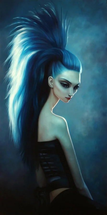 "Angelene" Oil on board