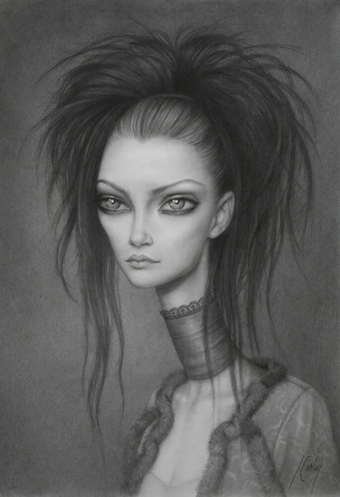 "Lady Luck" Graphite on Bristol board