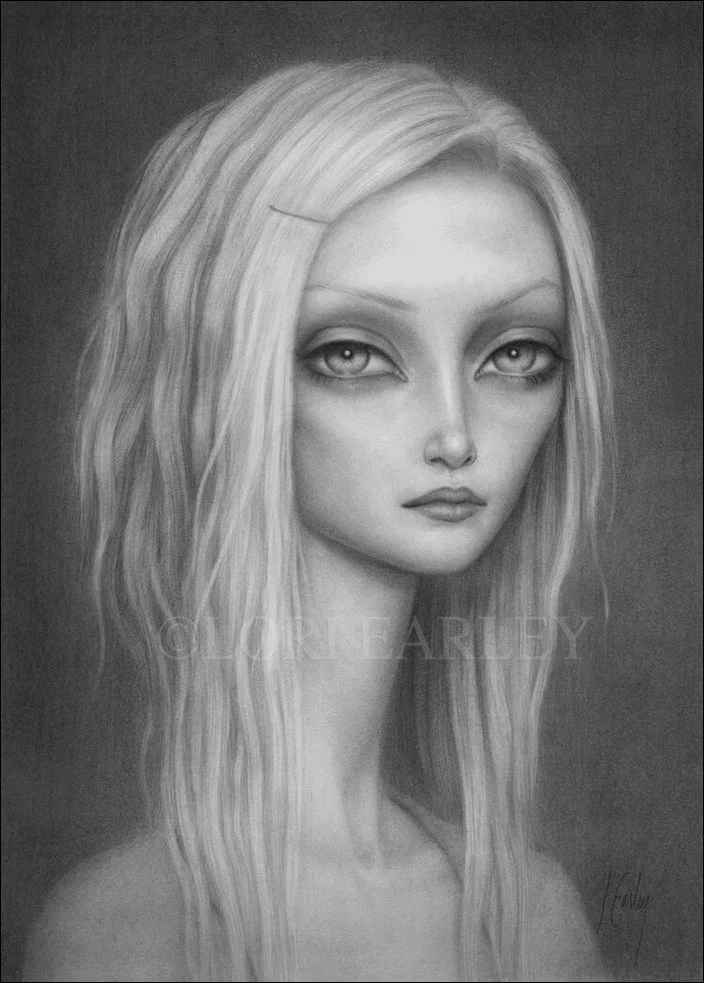 "Jane", Graphite drawing on bristol board, 8" x 10" ©2007 Lori Earley