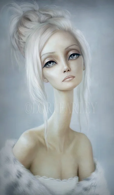 "Leila" Oil painting on board, 12" x 24" ©2007 Lori Earley