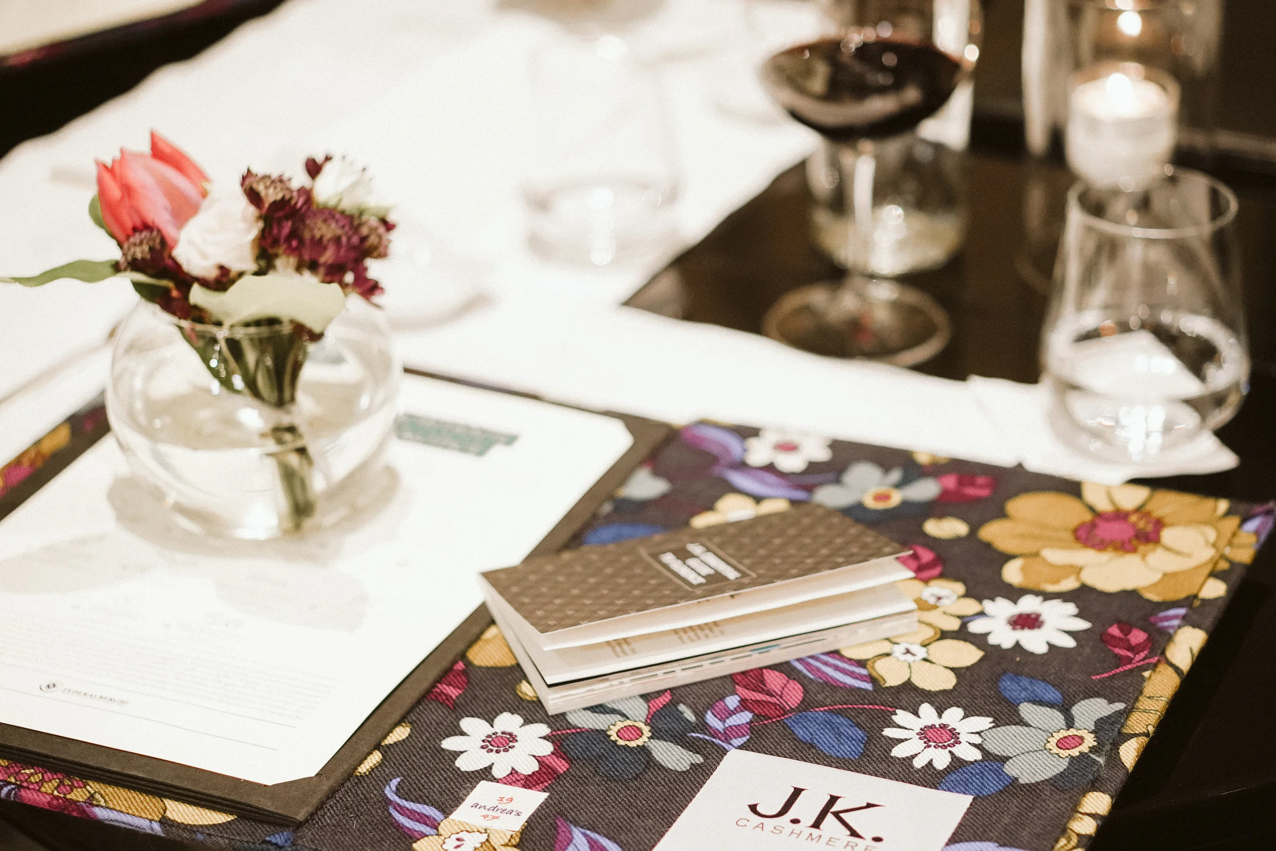 The devil is in the detail - a cashmere covered menu