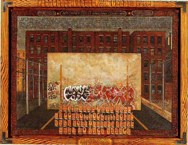 Attorney Street Handball Court (with Autobiographical Poem by Piñero)