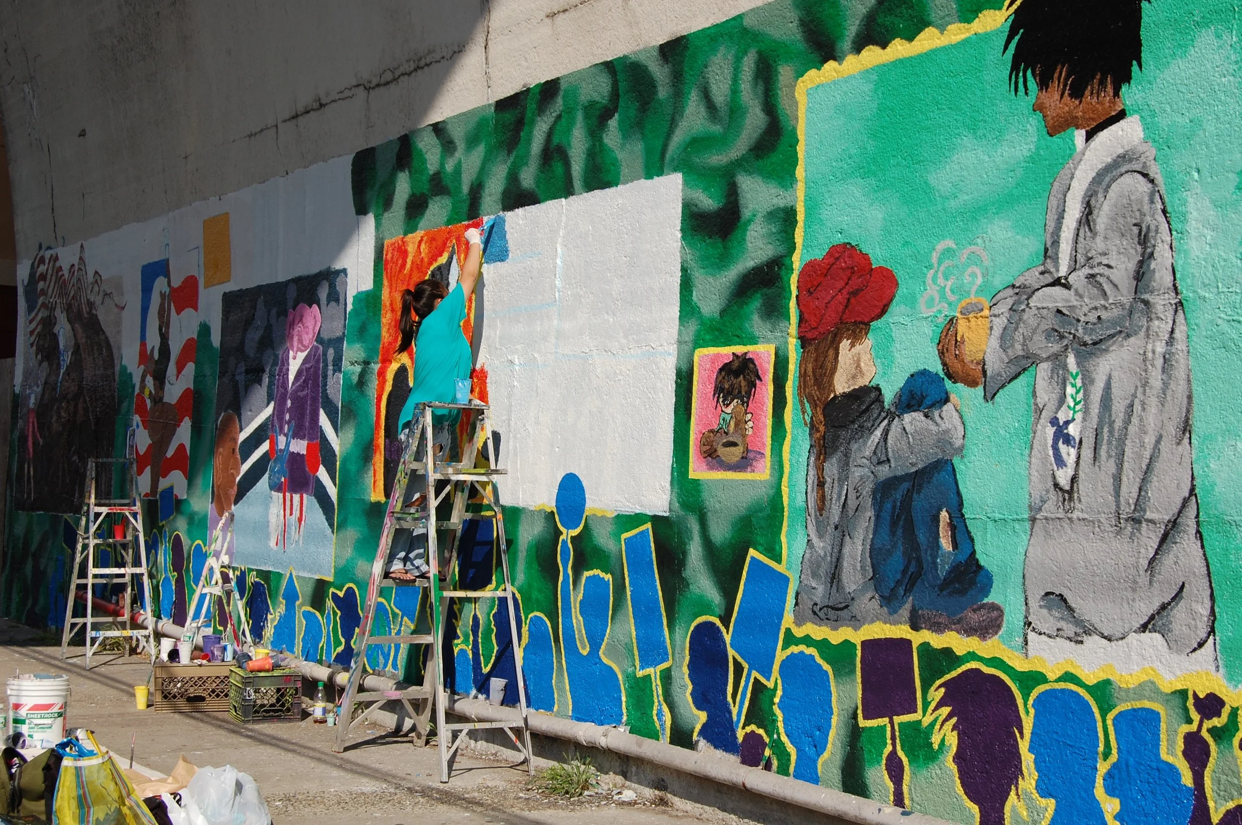 Clarisse up ladder copy.JPG